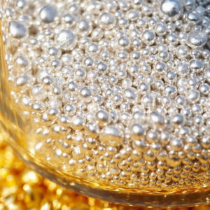 High-purity silver particles produced by Juyi Vacuum Metal Granulating Machine