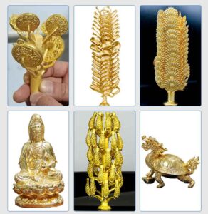 Finished products made by Juyi vacuum casting machine