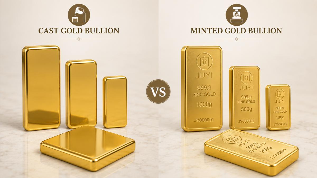 Cast Gold Bullion vs Minted Gold Bullion