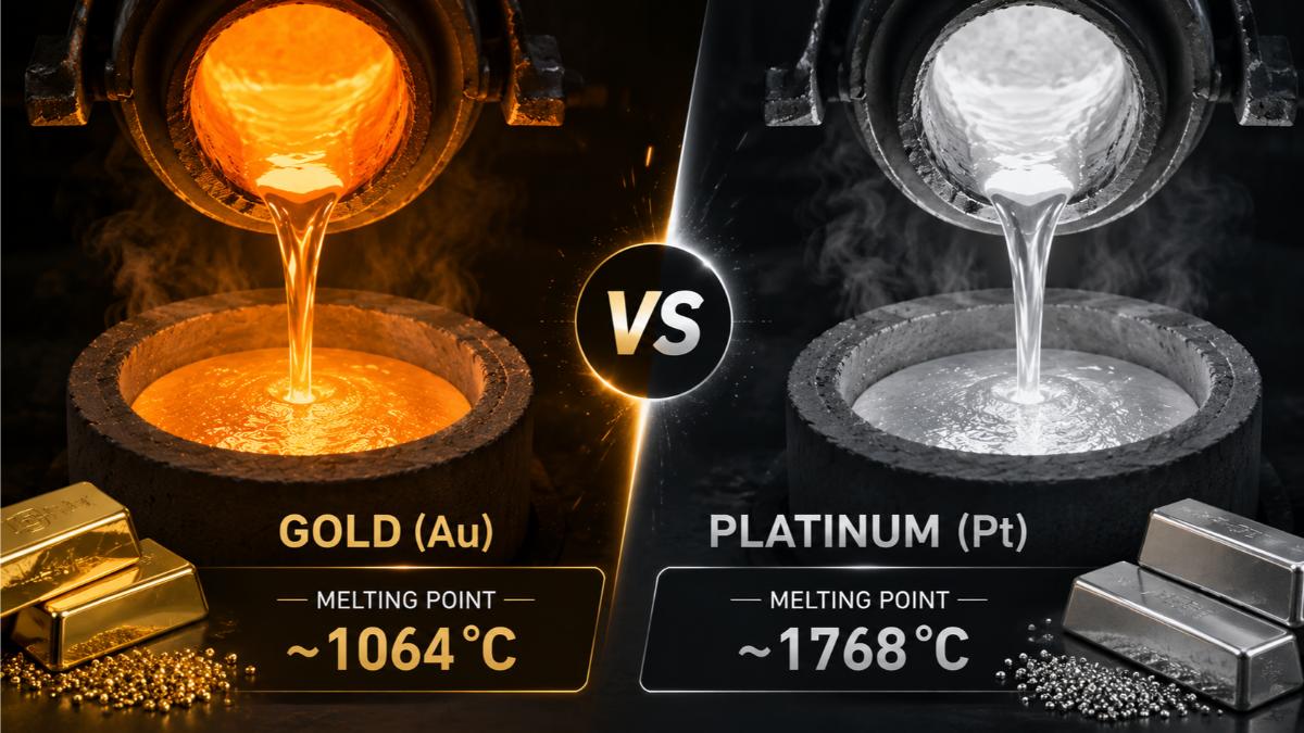 Platinum Melting vs Gold Melting