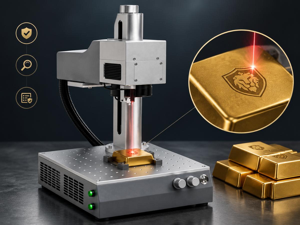 Laser Marking for gold bar