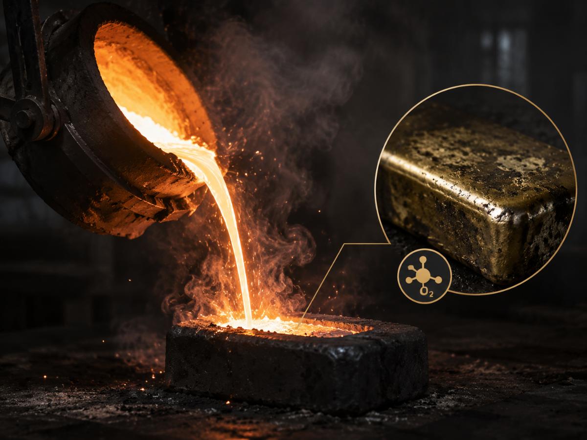 Oxidation & Material Loss in Gold & Silver Bar Casting process