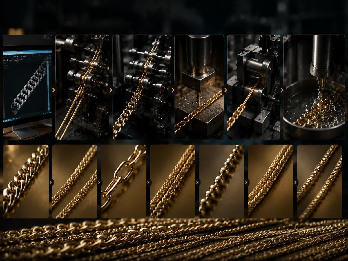 jewelry chain making process