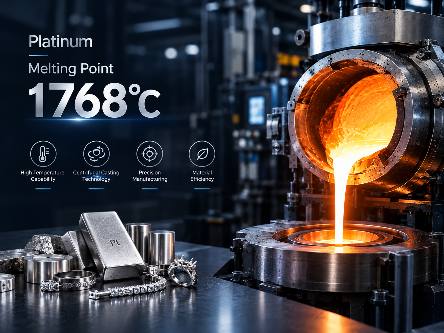 high temperature platinum casting